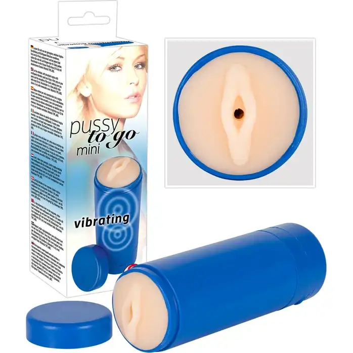 Вибромастурбатор-вагина Pussy to go mini vibrating - You2Toys