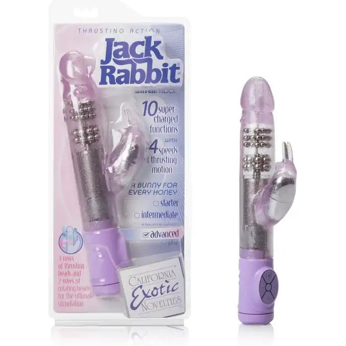 Искрящийся хай-тек вибратор Jack Rabbit - 24 см - Jack Rabbits. Фотография 2.