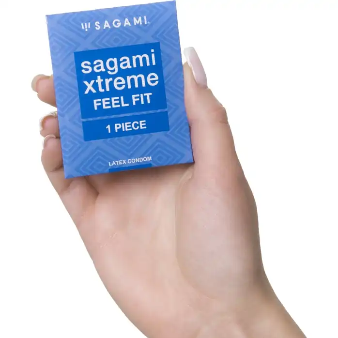 Презерватив Sagami Xtreme Feel Fit 3D - 1 шт - Sagami Xtreme. Фотография 2.