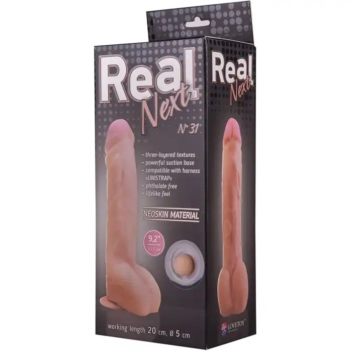 Гигантский фаллоимитатор на присоске REAL Next №31 - 25,5 см - REAL NEXT. Фотография 7.