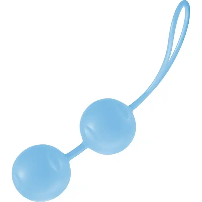 Голубые матовые вагинальные шарики Joyballs