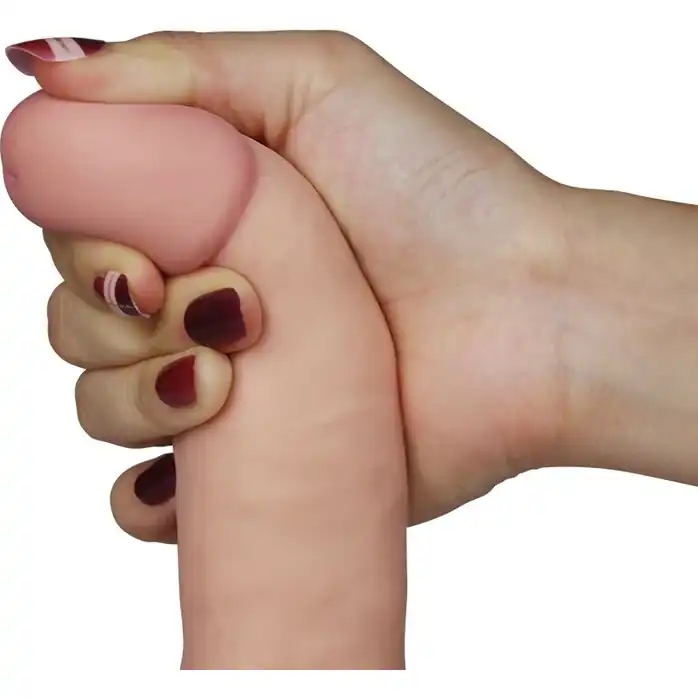 Вибратор-реалистик с выносным пультом The Ultra Soft Dude - 18 см. Фотография 5.