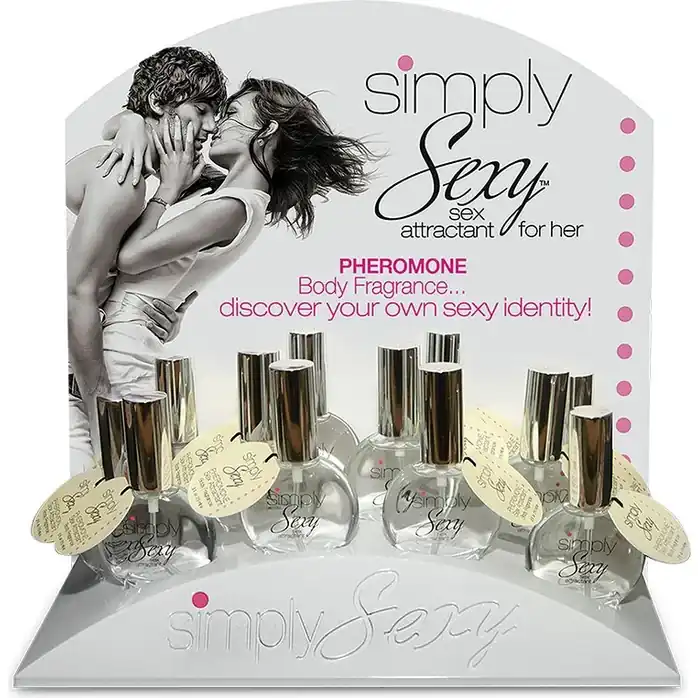 Дисплей из 12 женских духов Simply Sexy Pheromone Sex Attractant