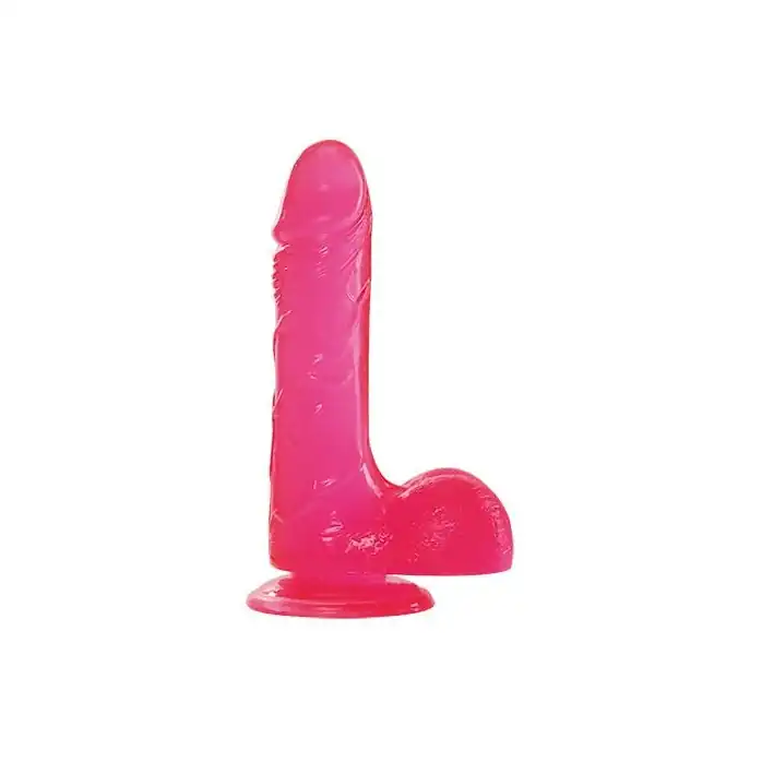 Розовый фаллоимитатор с присоской JELLY DILDO REAL RAPTURE PINK 8 - 23 см - Real Rapture