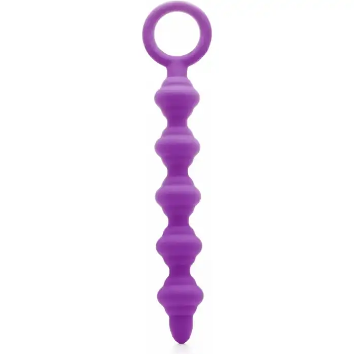 Фиолетовая анальная цепочка Wrick Purple - 18 см - Shots Toys