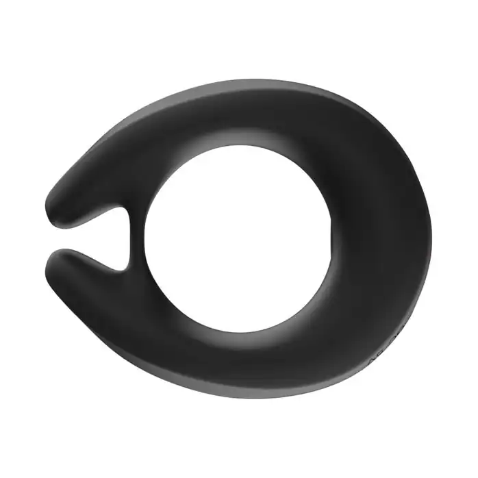 Черное эрекционное виброкольцо Cock Ring с пультом ДУ. Фотография 9.