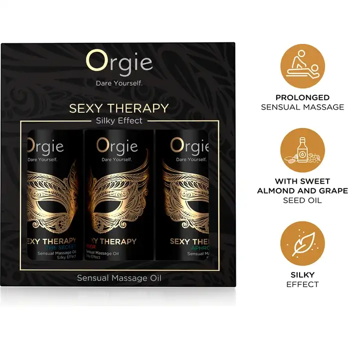 Набор массажных масел Sexy Therapy (3 флакона по 30 мл.). Фотография 3.