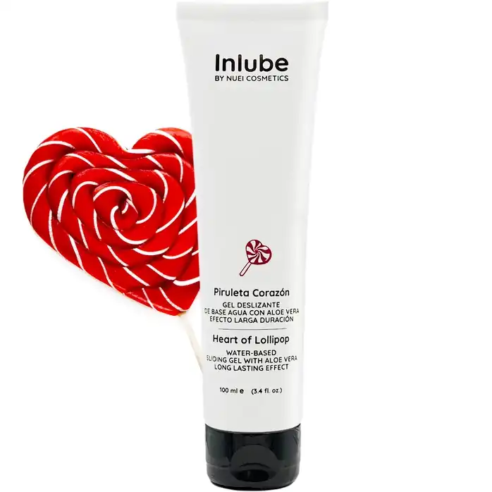 Смазка на водной основе Nuei Inlube Lollipop с алоэ вера и ароматом леденцов - 100 мл