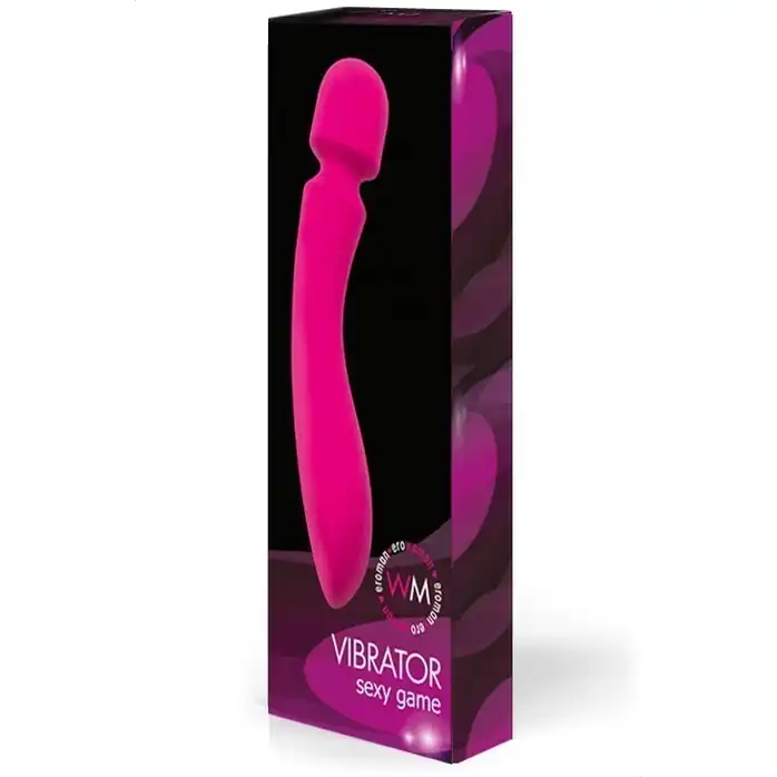 Малиновый wand-вибратор с 10 режимами вибрации головки - EROWOMAN-EROMAN. Фотография 3.