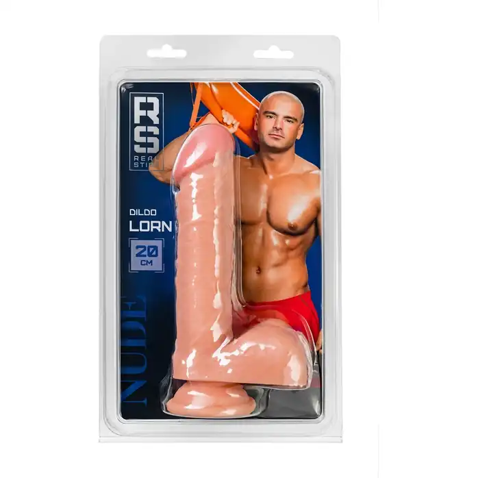 Телесный фаллоимитатор Lorn - 20 см - RealStick Nude. Фотография 9.