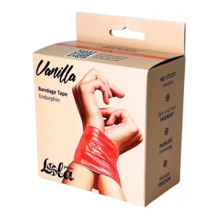 Красная бондажная лента Endorphin - Vanilla. Фотография 2.