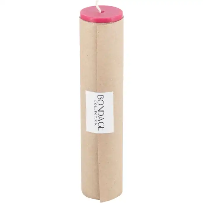 Низкотемпературная свеча для тактильной практики Wax Play To Blaze - Bondage Collection. Фотография 4.