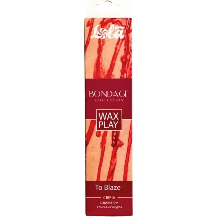 Низкотемпературная свеча для тактильной практики Wax Play To Blaze - Bondage Collection. Фотография 5.