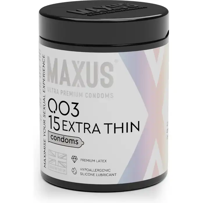 Экстремально тонкие презервативы MAXUS 003 Extra Thin - 15 шт
