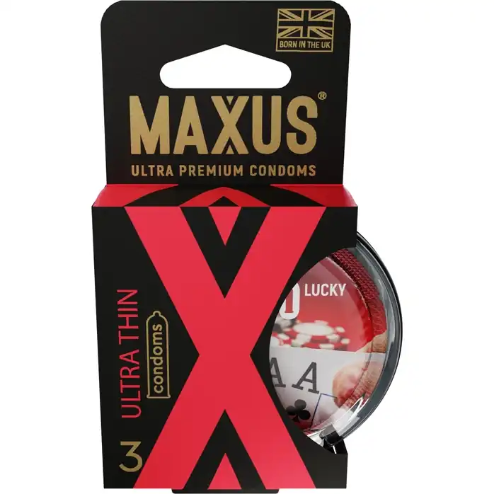 Ультратонкие презервативы MAXUS AIR Ultra Thin - 3 шт