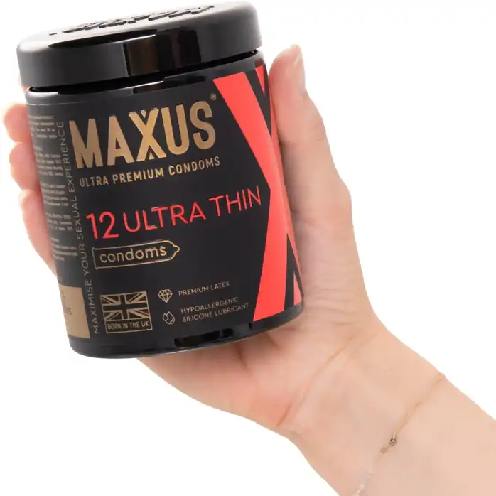 Ультратонкие презервативы MAXUS Ultra Thin - 12 шт. Фотография 4.