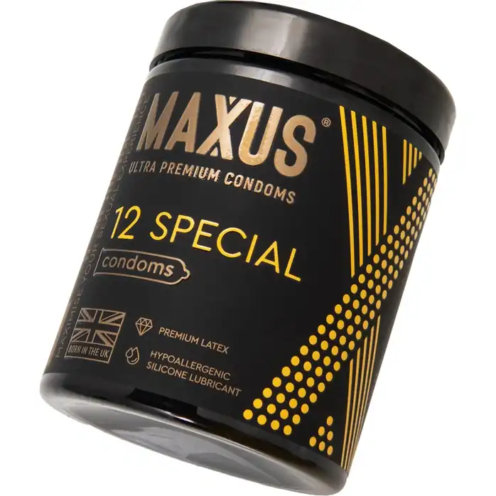 Презервативы с точками и рёбрами MAXUS Special - 12 шт. Фотография 3.