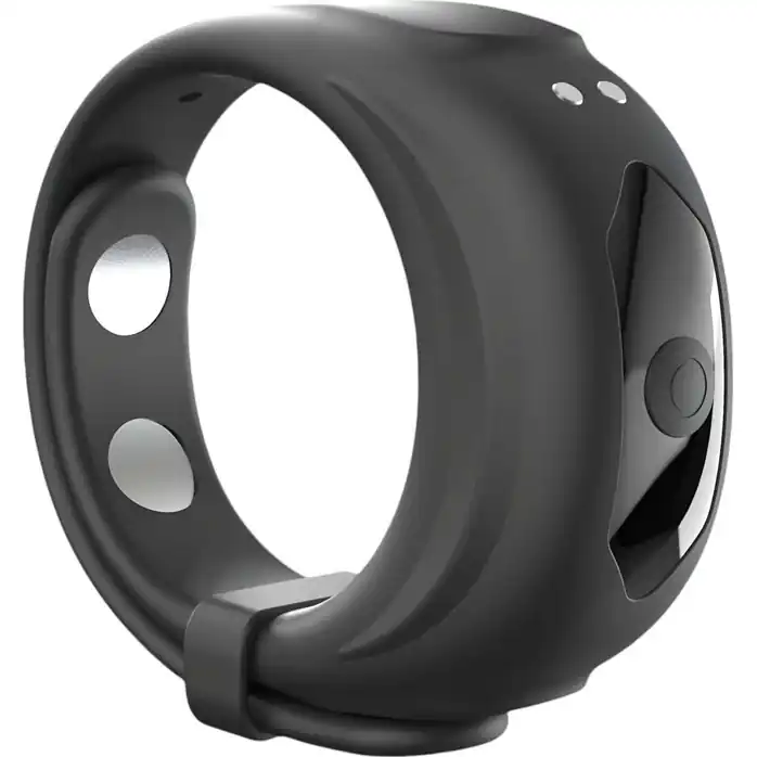 Черное эрекционное виброкольцо Fit Vibe Ring
