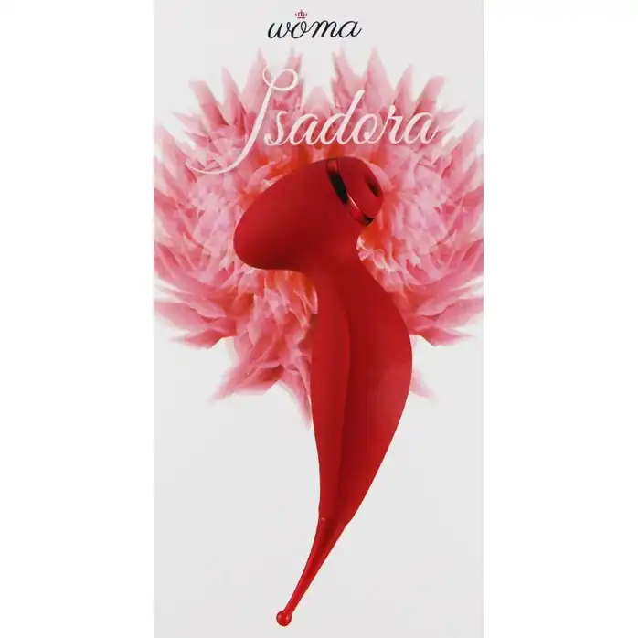 Красный вакуум-волновой стимулятор клитора Isadora с точечным вибратором. Фотография 10.