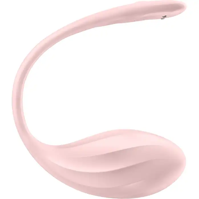 Розовое виброяйцо Ribbed Petal с пультом ДУ. Фотография 4.