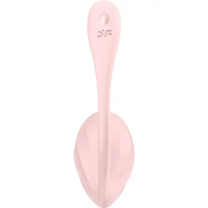 Розовое виброяйцо Ribbed Petal с пультом ДУ. Фотография 6.