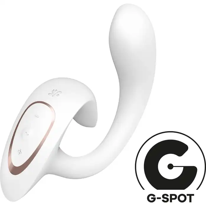 Белый вибратор для G-стимуляции G for Goddess 1