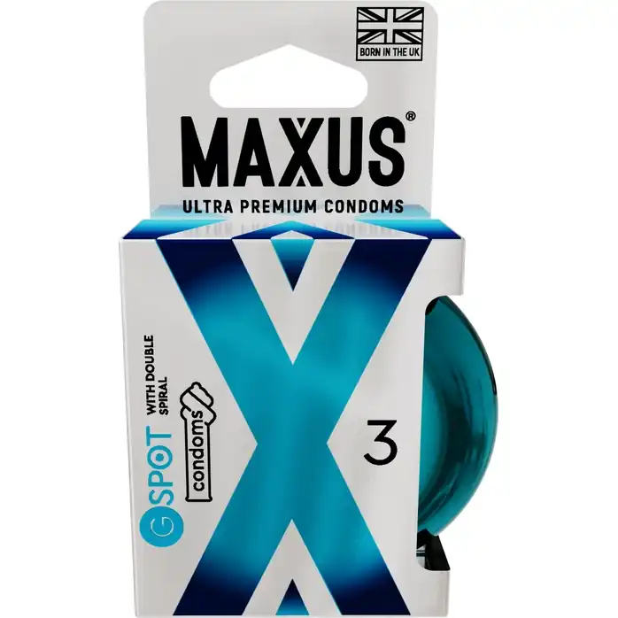 Презервативы Maxus G spot с двойной спиралью - 3 шт