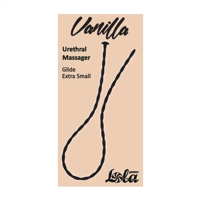 Черный уретральный массажер Glide Extra Small - 30 см - Vanilla. Фотография 3.