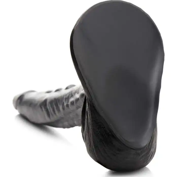 Серый фантазийный фаллоимитатор The Gargoyle Rock Hard Silicone Dildo - 23,6 см - Creature Cocks. Фотография 4.