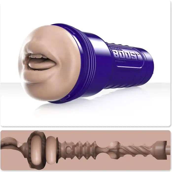 Телесный мастурбатор-рот Fleshlight Boost Blow