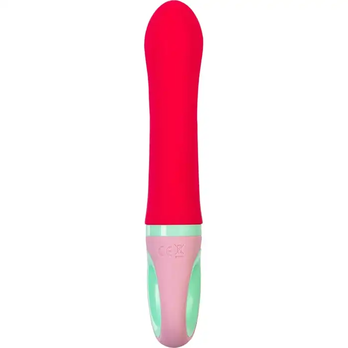 Красный вибратор с клиторальным отростком Petunia - 19 см - Flovetta. Фотография 6.