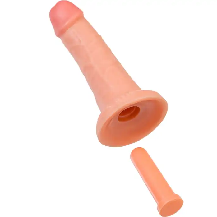 Телесный фаллоимитатор на присоске RealStick CALIBER - 18 см - RealStick Caliber. Фотография 4.
