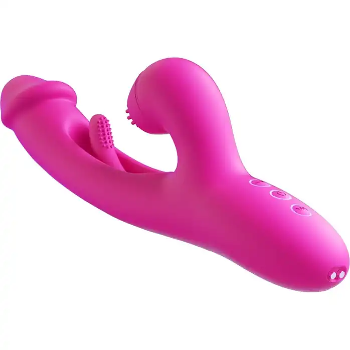 Розовый вибратор-кролик G Spot Ultra - 26,5 см. Фотография 7.