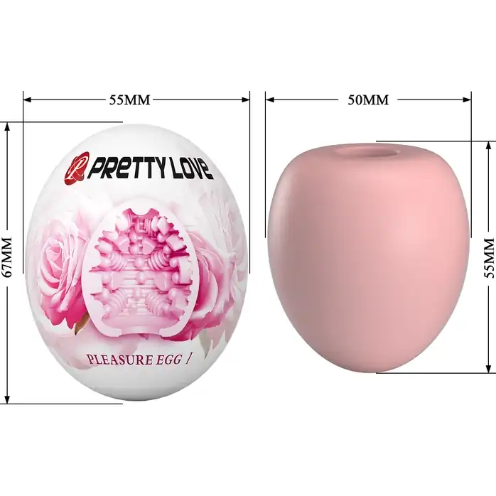 Розовый мастурбатор-яйцо Pleasure Egg I - Pretty Love. Фотография 3.