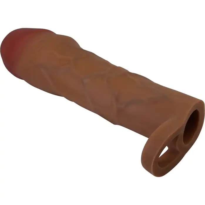 Коричневая насадка на пенис Hani - 18 см - Pretty Love. Фотография 5.