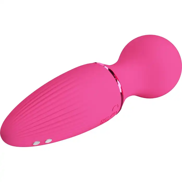 Розовый мини-wand Dwayne - 12 см - Pretty Love. Фотография 7.