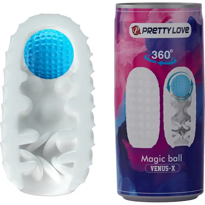 Мастурбатор с шариком внутри Magic ball - Pretty Love. Фотография 2.