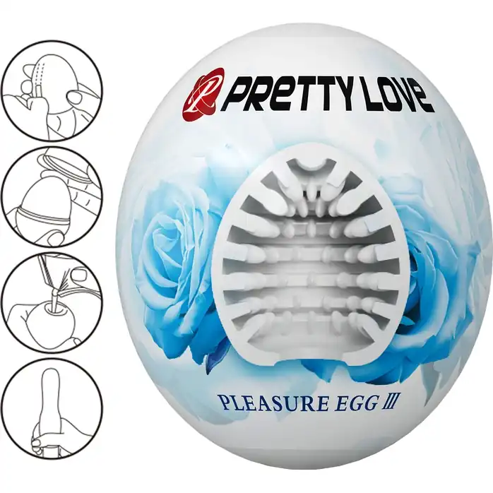 Белый мастурбатор-яйцо Pleasure Egg III - Pretty Love. Фотография 7.