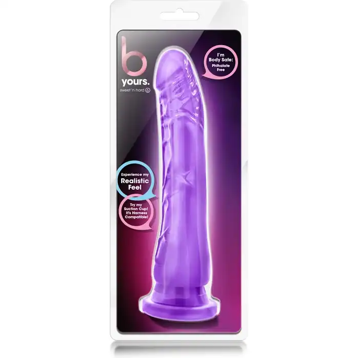 Фиолетовый фаллоимитатор Sweet N’ Hard 6 Realistic 8.5-Inch Long Dildo - 22,5 см - B Yours. Фотография 2.
