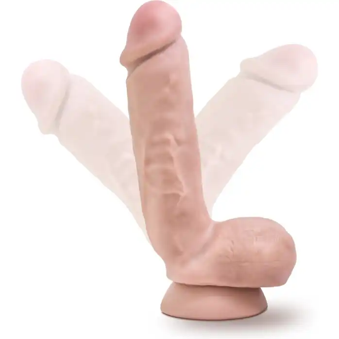 Телесный фаллоимитатор 8.5 Inch Cock With Balls - 21,5 см - X5 Plus. Фотография 3.
