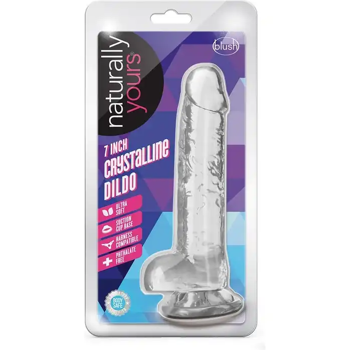 Прозрачный фаллоимитатор 7 Inch Crystalline Dildo - 17,7 см - Naturally Yours. Фотография 2.