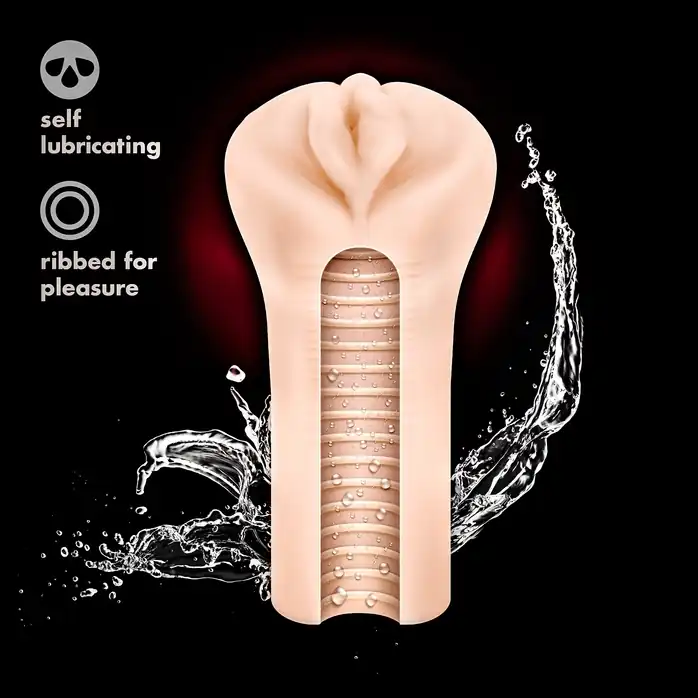 Мастурбатор-вагина Soft Wet Veronika Realistic Beige Masturbator - M for Men. Фотография 5.