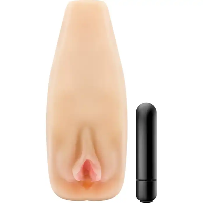 Мастурбатор-вагина с вибрацией Soft Wet Natasha Realistic Beige Masturbator - M for Men