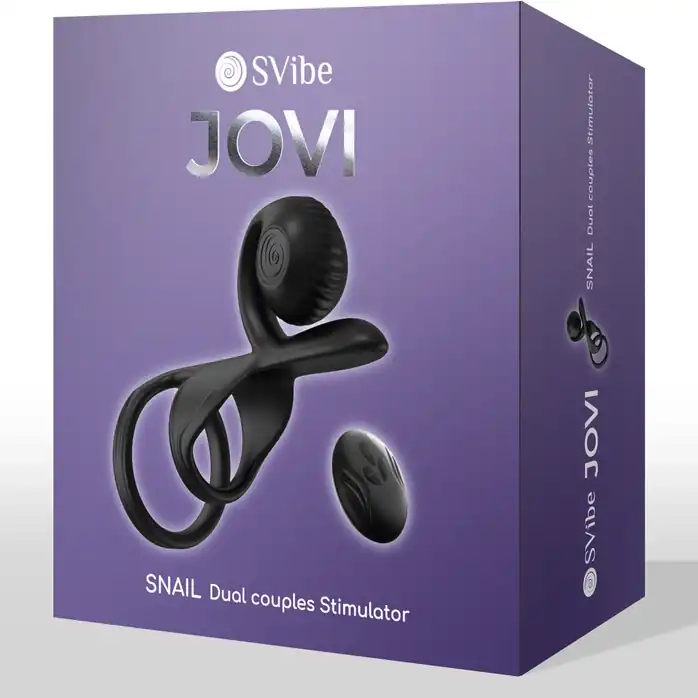 Черная насадка на пенис SVibe Jovi с пультом ДУ. Фотография 2.