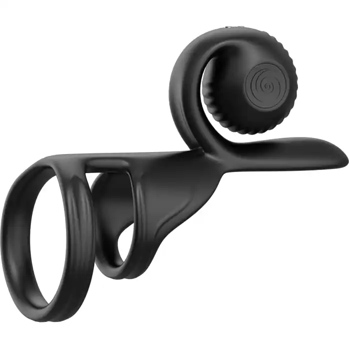 Черная насадка на пенис SVibe Jovi с пультом ДУ. Фотография 7.