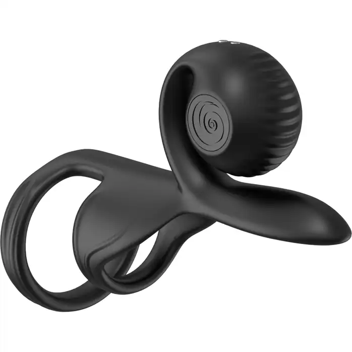 Черная насадка на пенис SVibe Jovi с пультом ДУ. Фотография 8.