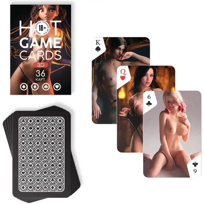 Игральные карты Hot Game Cards «3D». Фотография 3.