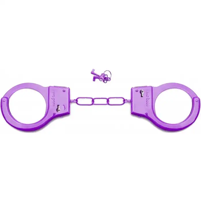 Фиолетовые металлические наручники SHOTS TOYS Purple - Shots Toys