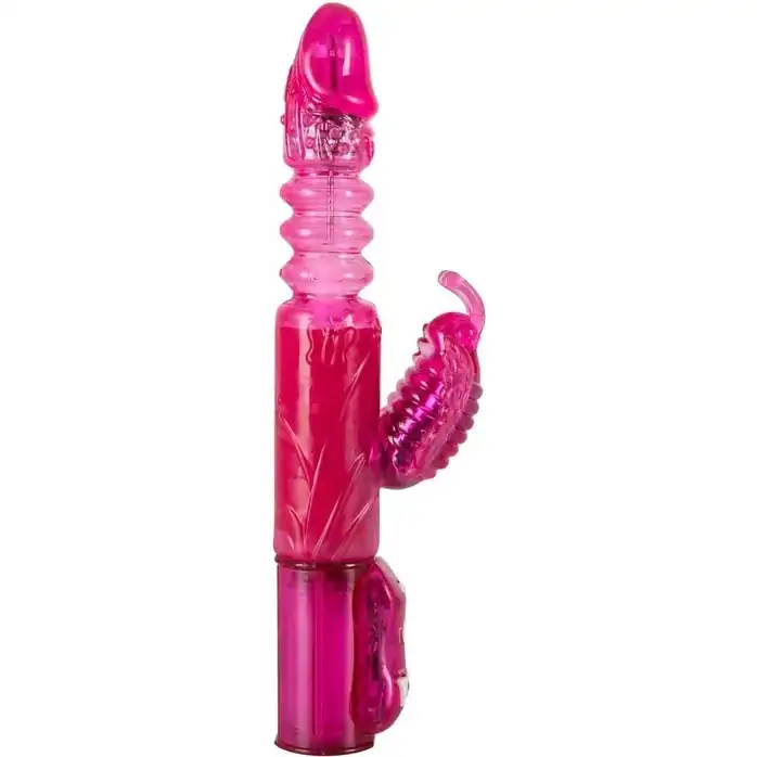 Розовый вибратор Butterfly с возвратно-поступательным движением - 23 см - You2Toys. Фотография 3.