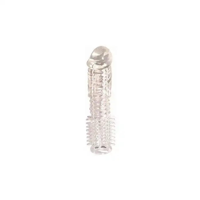 Прозрачная насадка на пенис Penis Silicone Sleeve - 14 см
